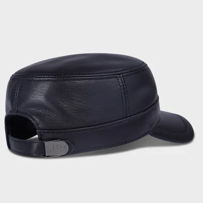 GENUINE LEATHER RETRO FLAT CAP GB-JS0663B